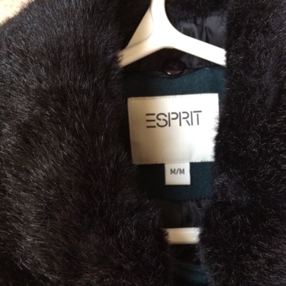 SOLD Emerald Green Wool-Blend Coat, M - Picture 5 of 5